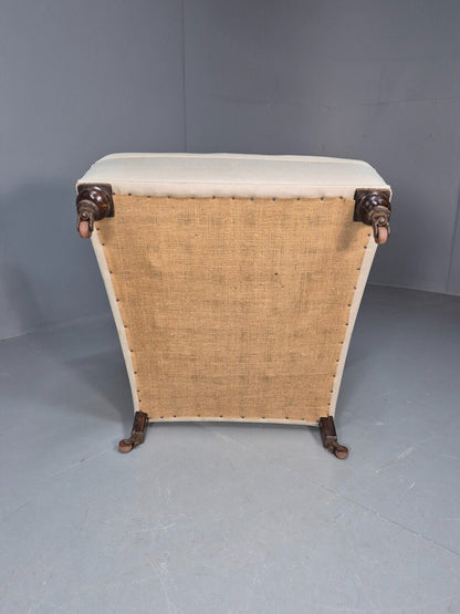 Vintage Wingback Lounge Chair Calico Antique Upholstery Project EB8735 VCLO - UKDK FURNITURE
