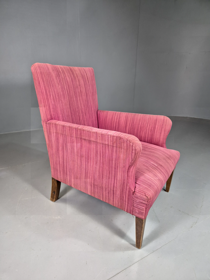 Vintage Lounge Chair lilac Pink Wool 1930s Retro EB7379 VCLO - UKDK FURNITURE
