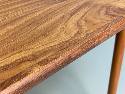 Vintage 1960s Dining Table Formica Beech Mid Century By P I Dinette EB9823 MWOO - UKDK FURNITURE
