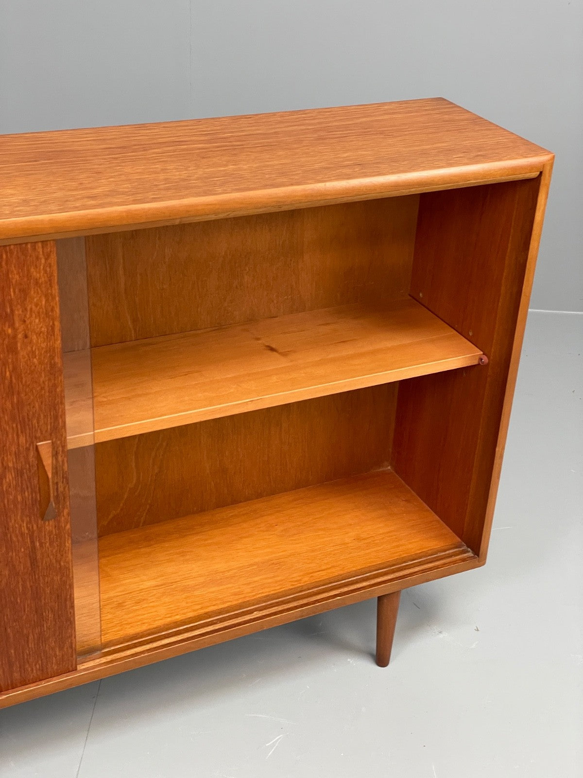 Vintage Teak Glazed Bookcase By H.Gibbs 1960s Shelving Retro  EB10968 MWOO10