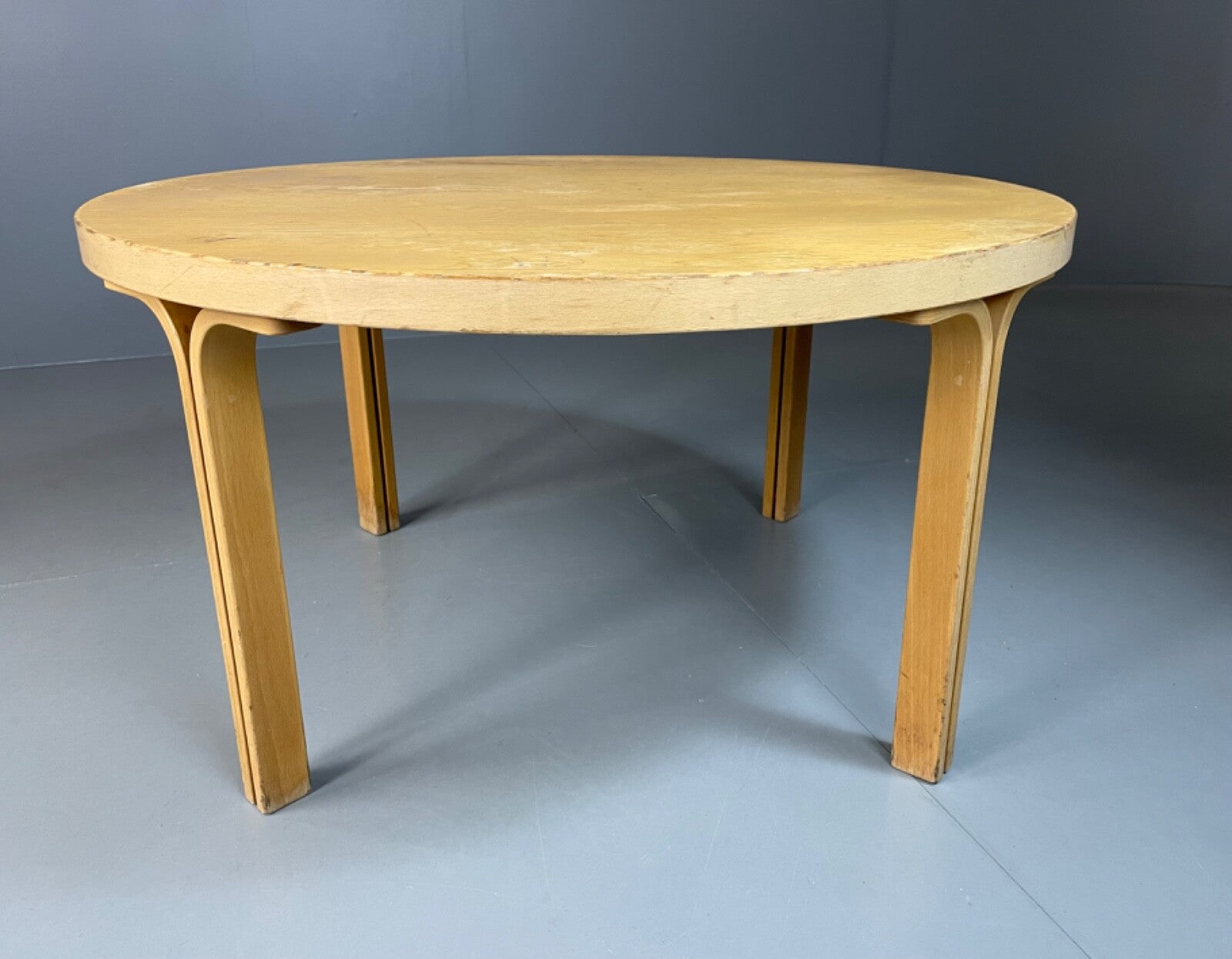 Danish Coffee Table Bent Wood Aalto Style Vintage Retro 1970s EB4842 MWOO1
