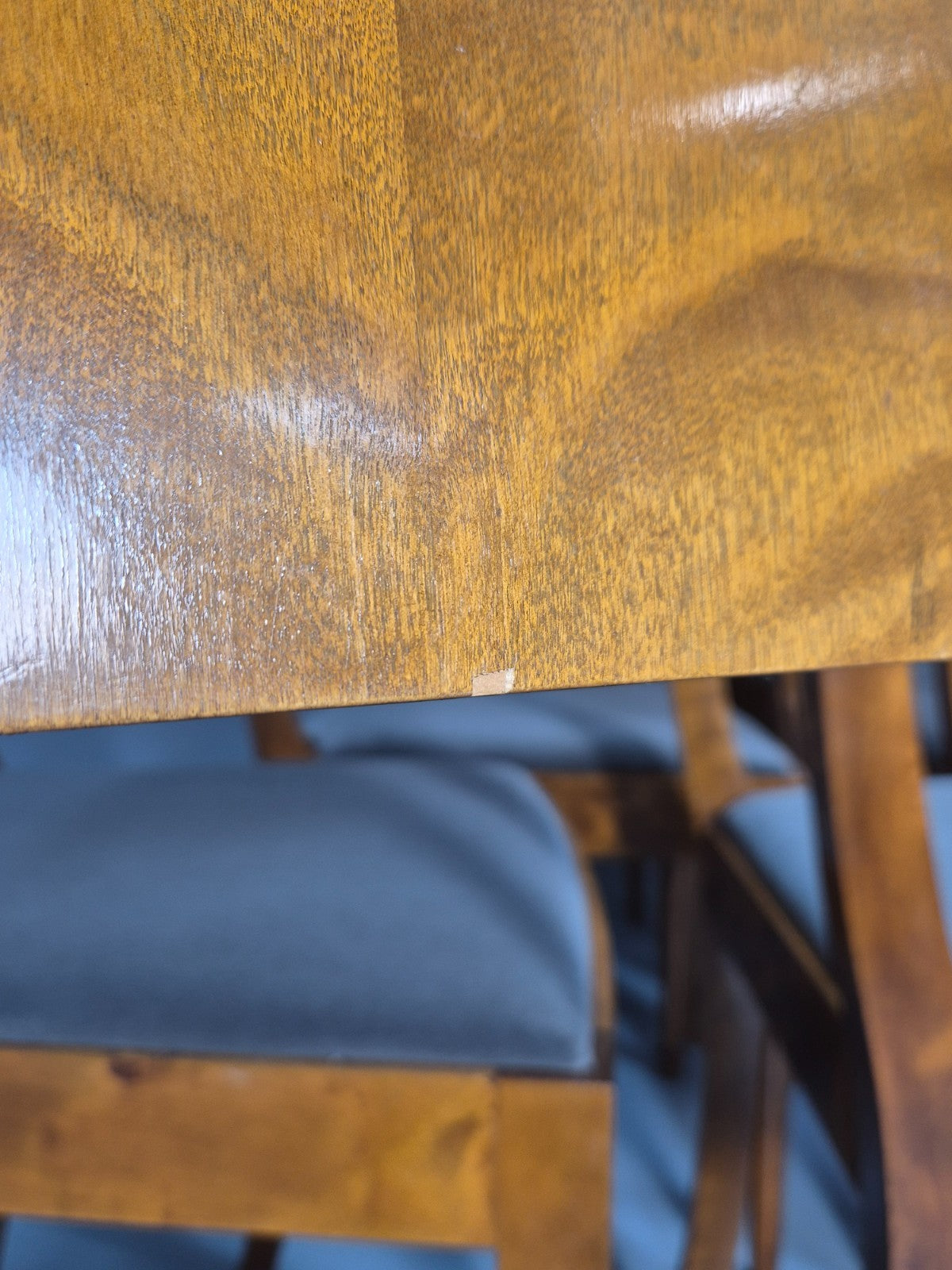 8 Biedermeier Birch Dining Chairs New Upholstery Swedish Design EB10818 VDIN11