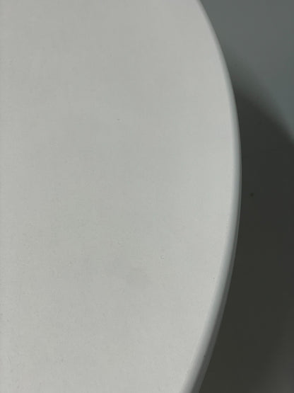 Vintage Round Coffee Table White Fibreglass 1970s Tulip Style EB11238 MWOO6