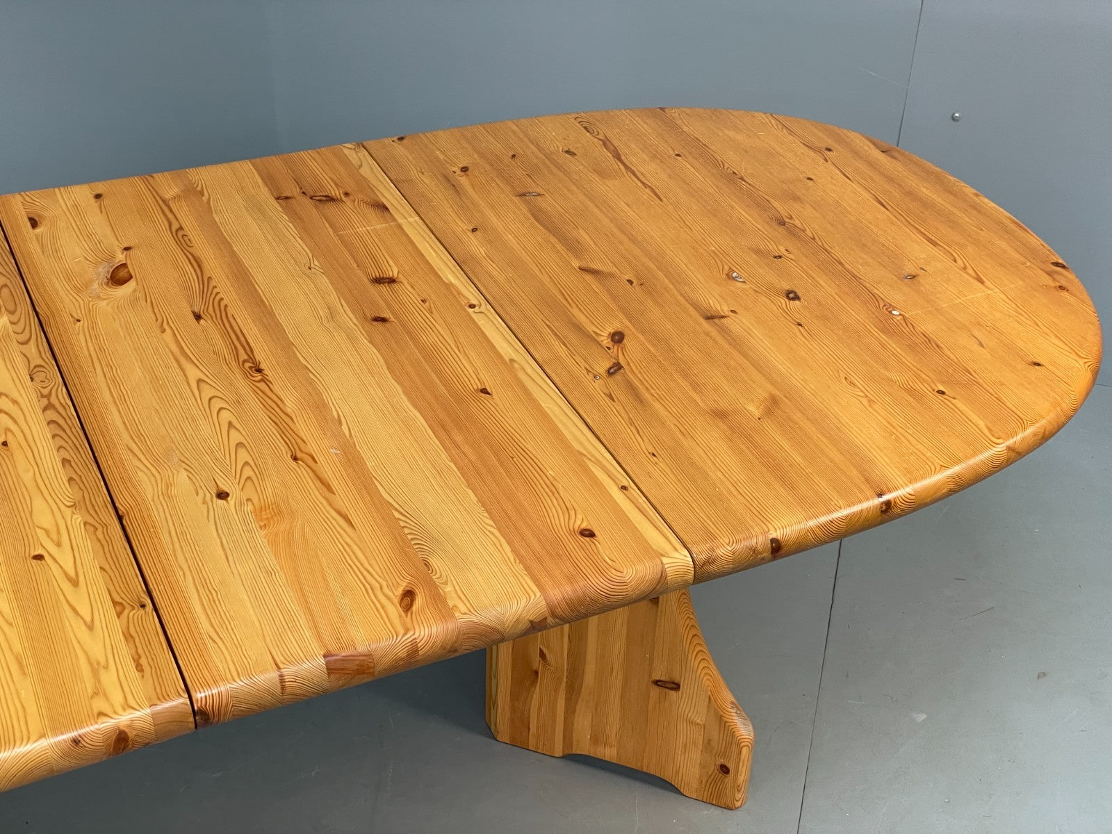 Chunky Pine Dining Table Extending Vintage Danish Retro 1990s EB10858 MWOO6