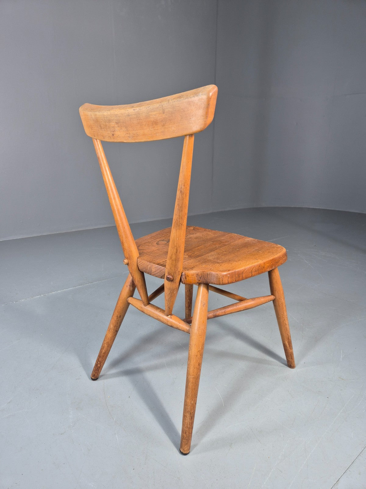 Ercol Stacking Chair Junior Elm and Beech 1960s Retro EB11422 MDIN7