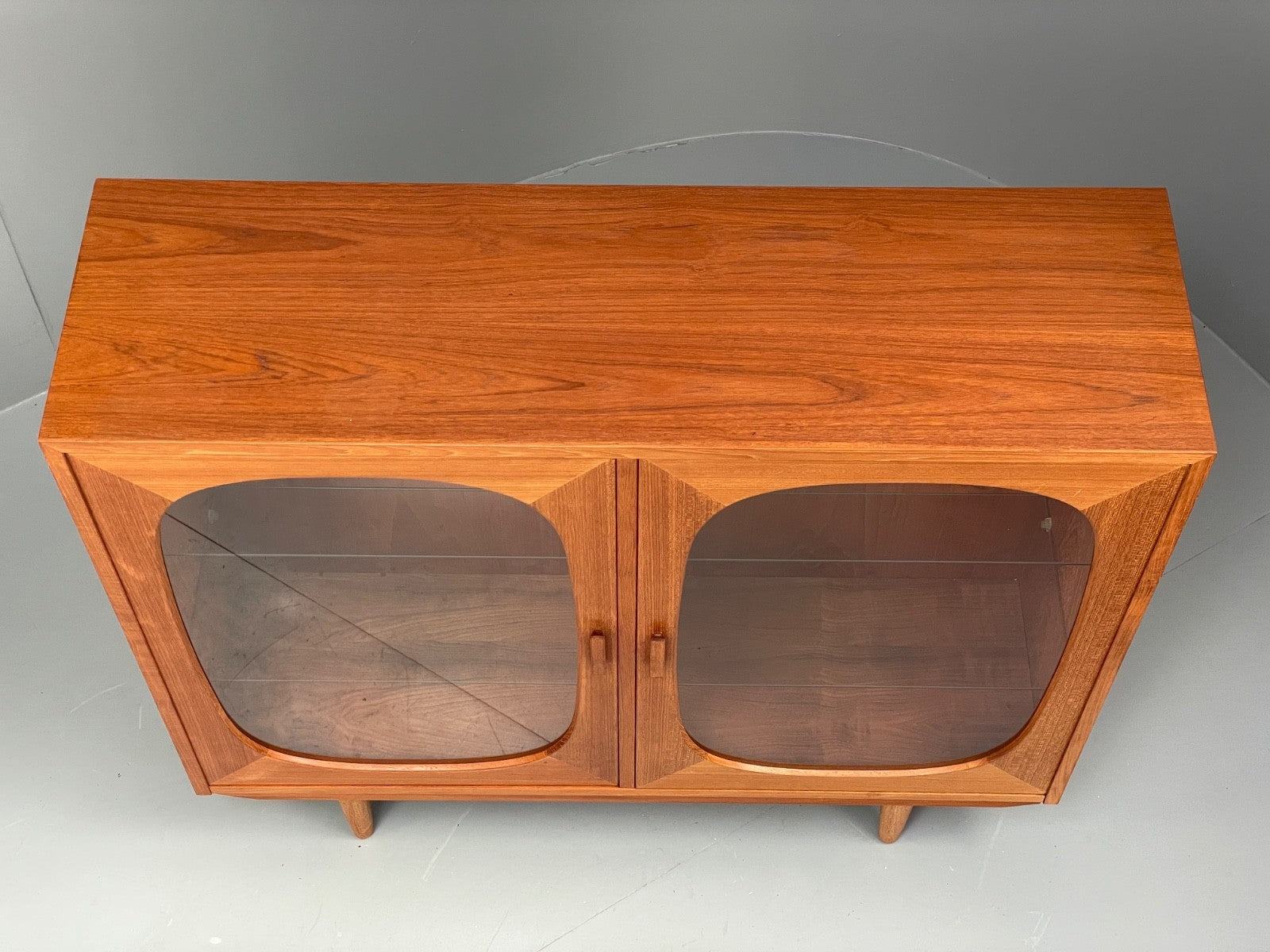 Vintage Teak Glazed Cabinet By Omann Jun 1970s Retro Danish EB9830 MWOO - UKDK FURNITURE