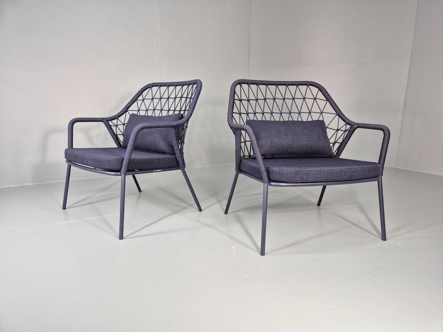 2 Pedrali Panarea 3679 Chairs Modern Design Blue Italian  EB11430 MNOR1