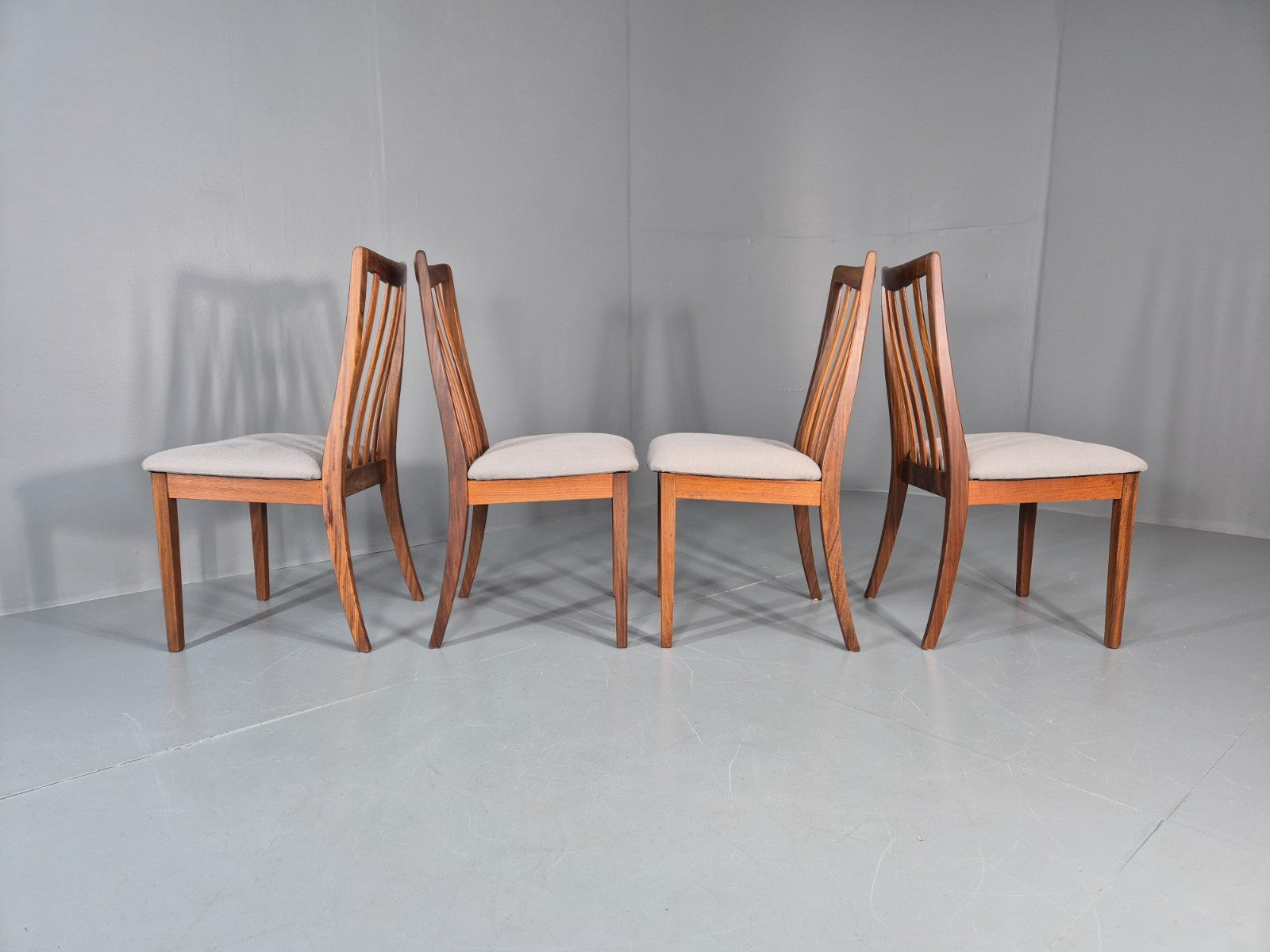 4 G Plan Dining Chairs Mid Century Teak Fresco Range 1970s  EB10981 VDIN8