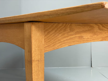 Modern Oak Dining Table - Solid Wood Removable Legs Post Modern  EB10944 MWOO23