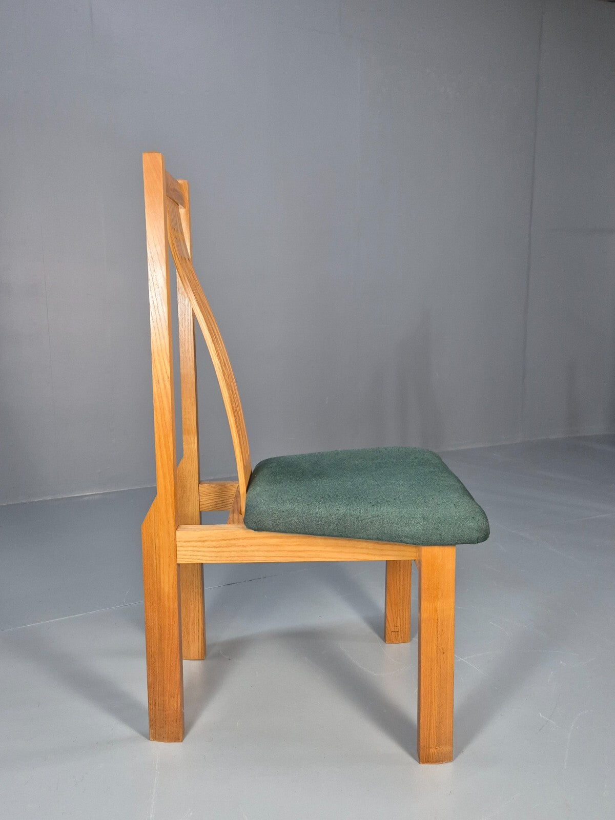 6 Vintage John Barnard Dining Chairs in Ash and Green Modern Design EB9676 MDIN - UKDK FURNITURE