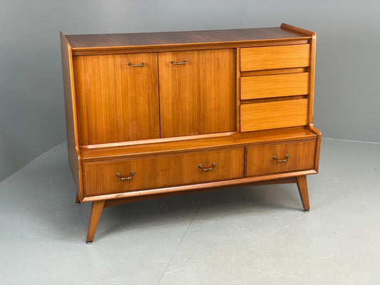 Vintage Walnut Sideboard Highboard 1960s Drawers By Wrighton EB10679 MWOO0