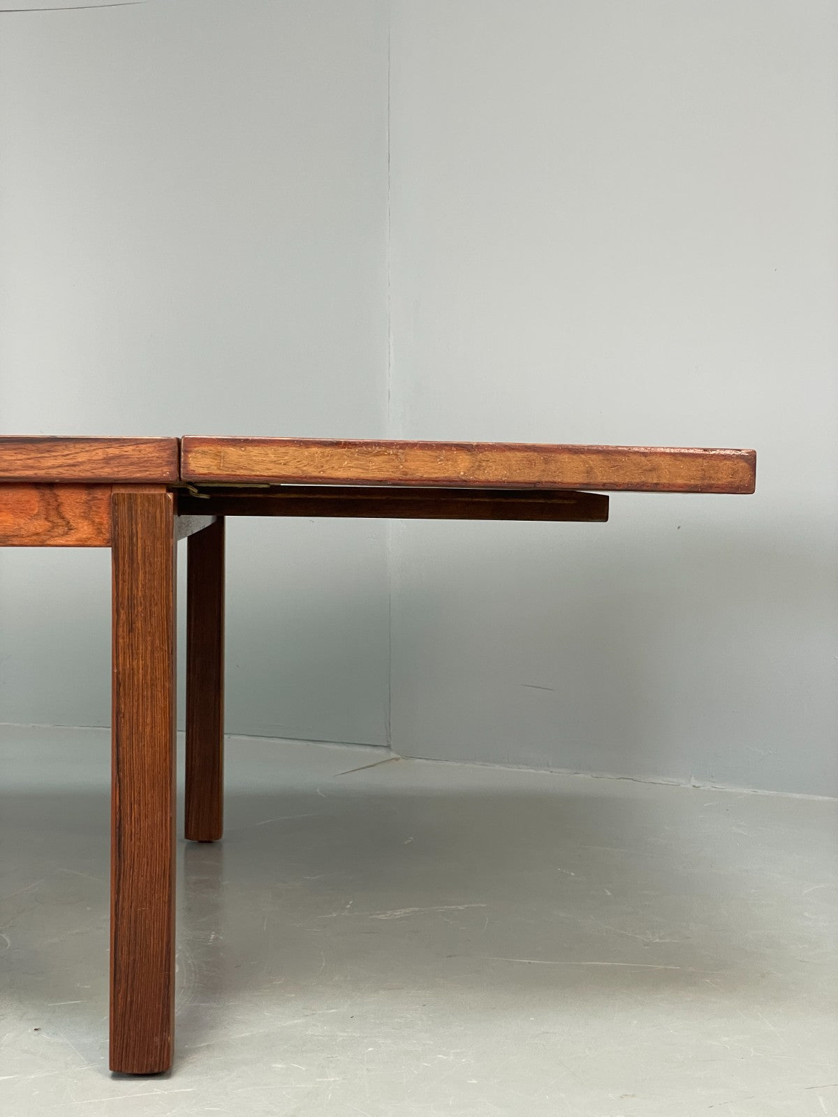 Vintage Danish Coffee Table Square Drop Leaf Extending Gansø Mobler EB10676 MWOO2