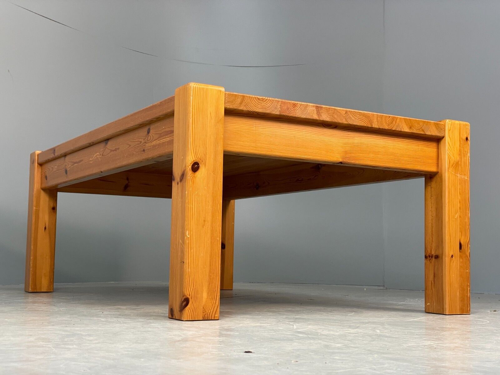 Large Vintage Scandinavian Solid Pine Coffee Table 1980s EB7840 MWOO - UKDK FURNITURE