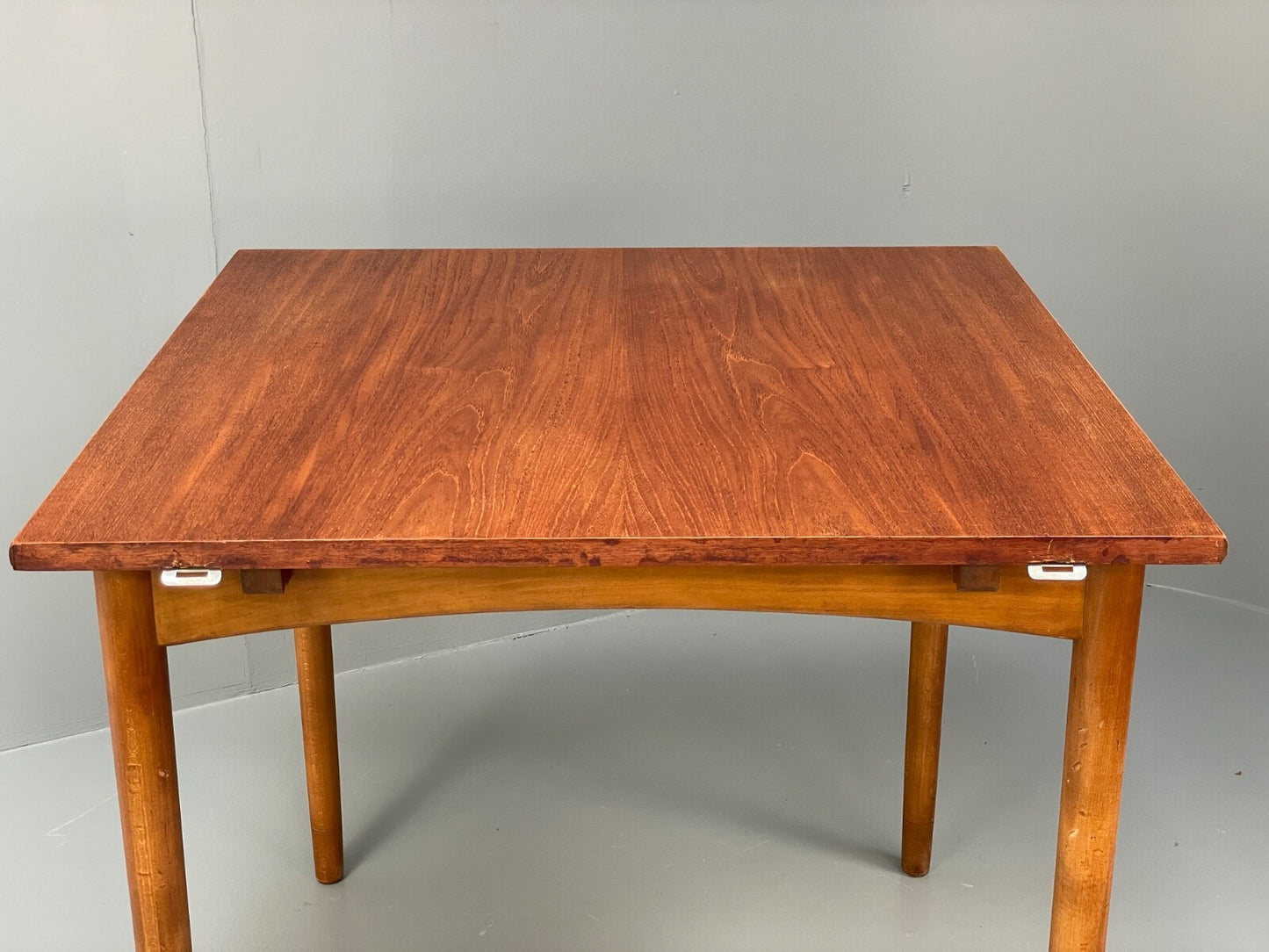 Vintage Teak Extending Dining Table Drop Leaf Beech Mid Century EB9813 MWOO - UKDK FURNITURE
