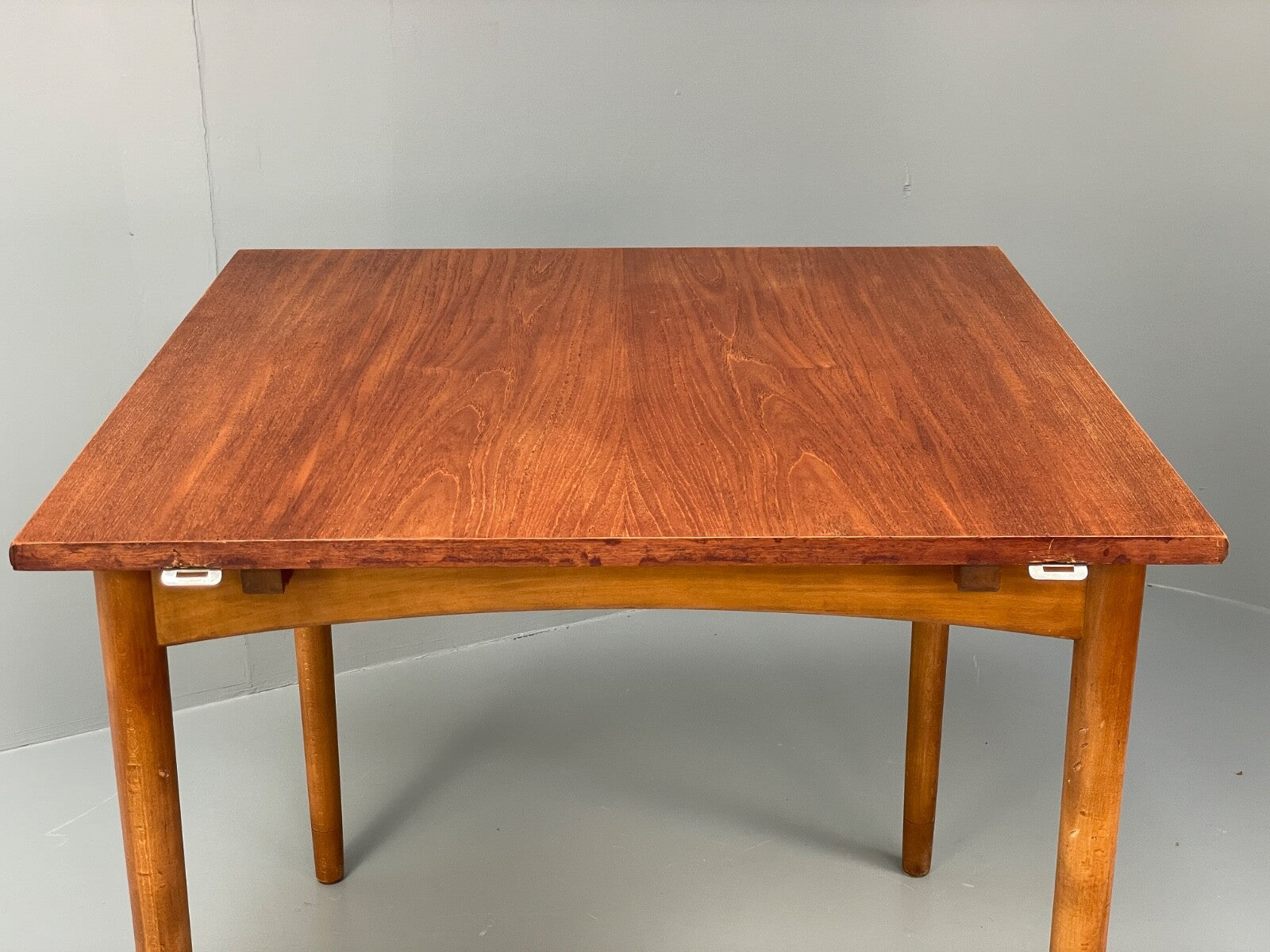 Vintage Teak Extending Dining Table Drop Leaf Beech Mid Century EB9813 MWOO - UKDK FURNITURE
