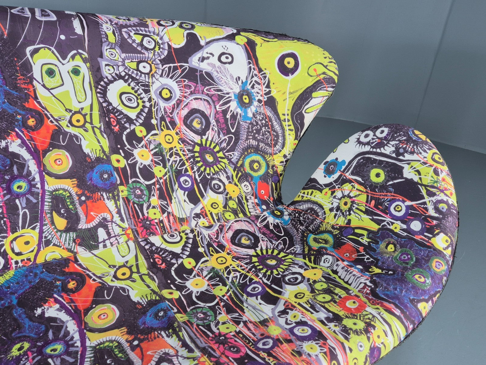 2 Seater Rocking Sofa by Sinnerup Denmark Abstract Colourful Cover EB11369 M2SS2