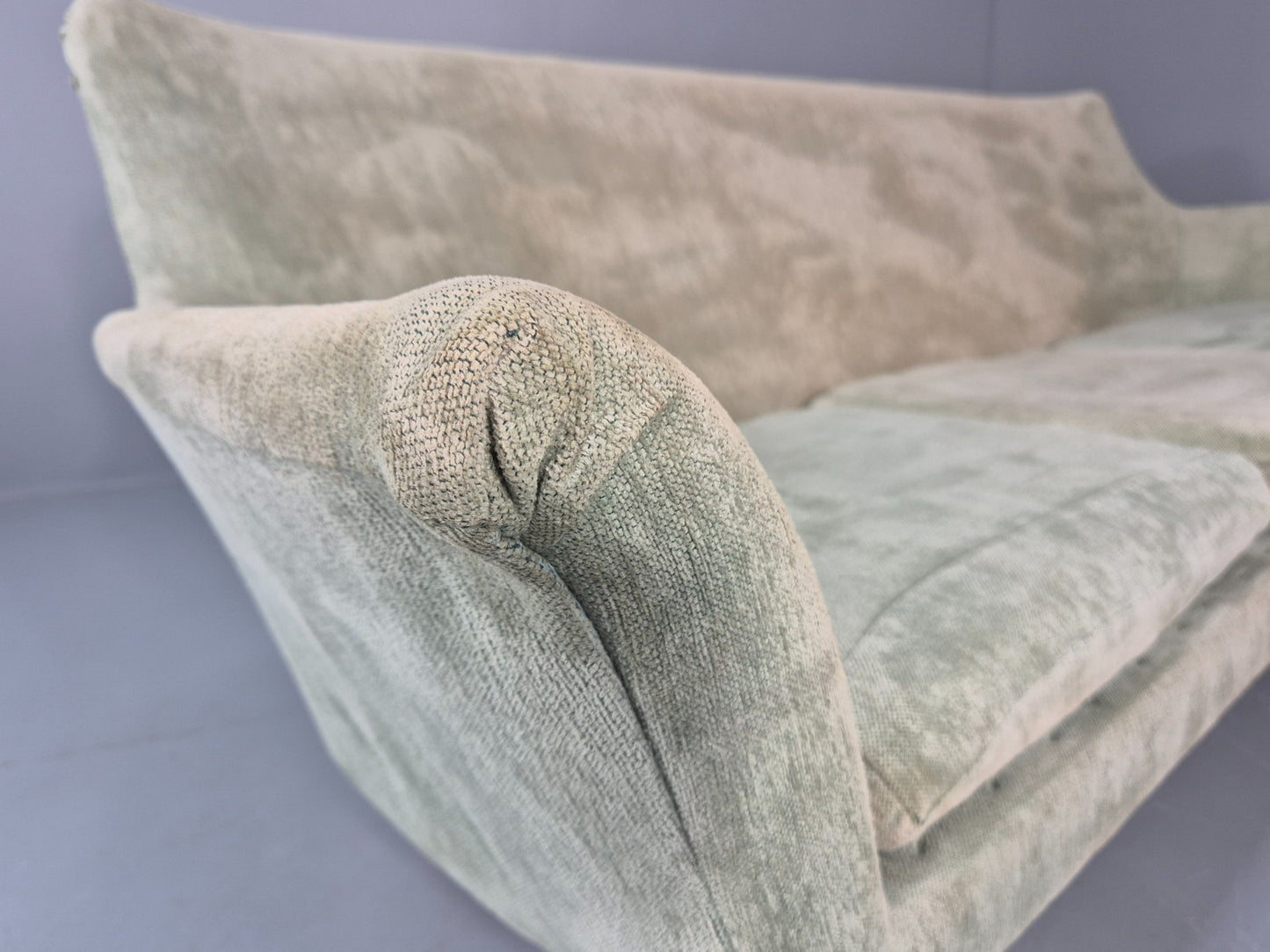 Three Seat Midcentury Sofa 1960s Sweden Teak Legs Retro EB11081 M3SS13