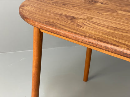 Vintage 1960s Dining Table Formica Beech Mid Century By P I Dinette EB9823 MWOO - UKDK FURNITURE