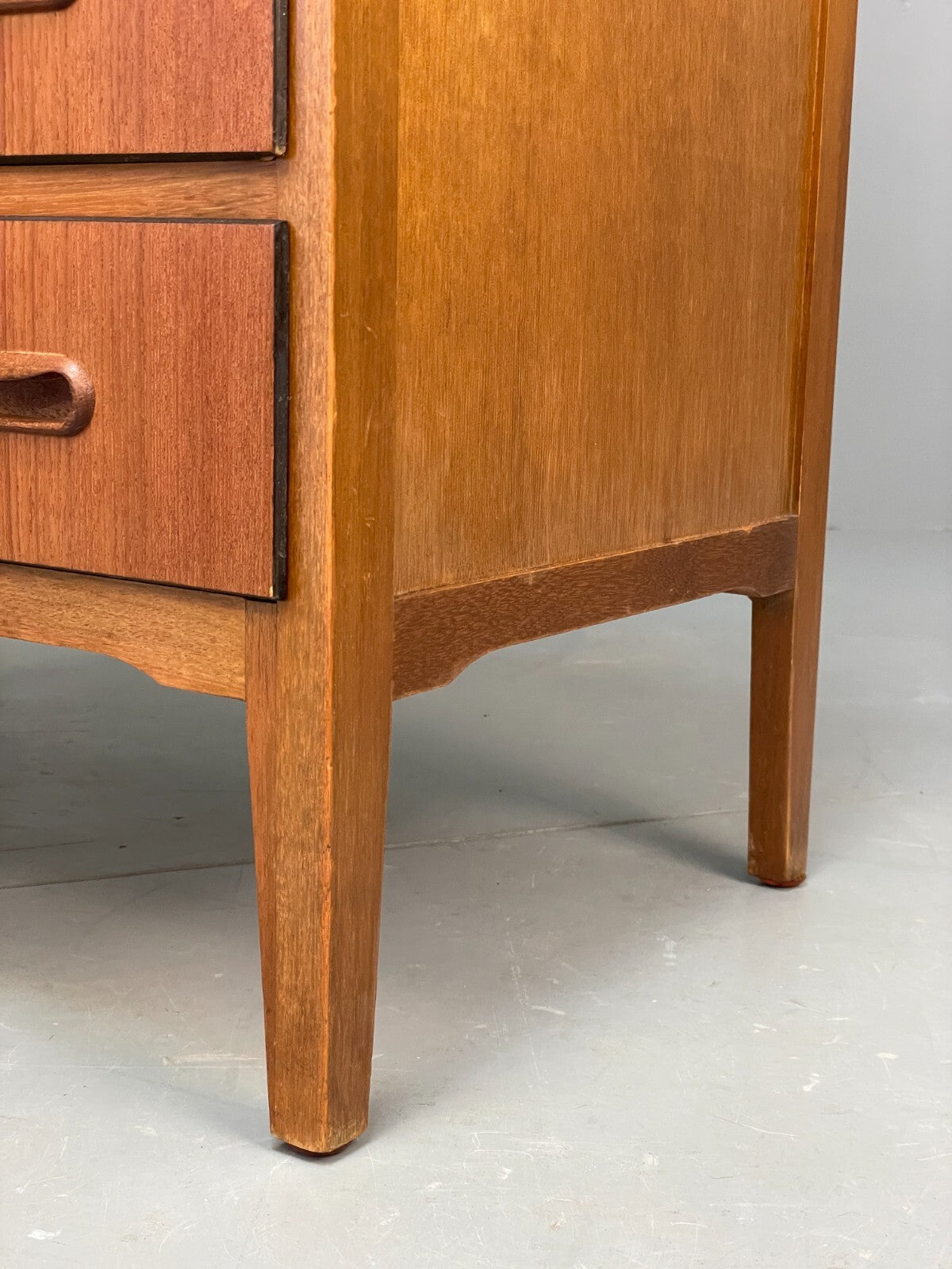 Vintage Danish Teak Chest Of Drawers Solid Handles Mid Century EB9117 MWOO - UKDK FURNITURE