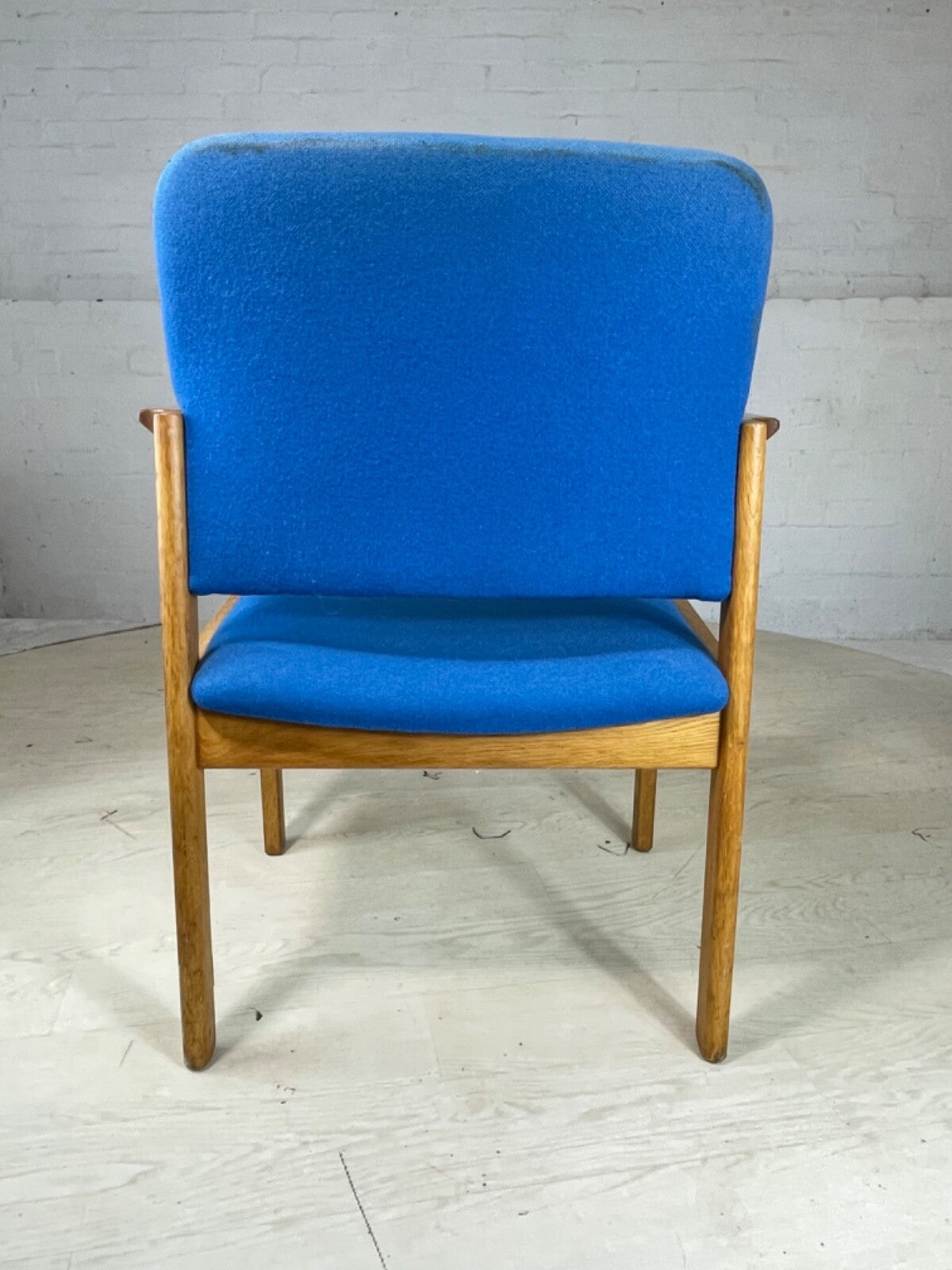 Oak Framed Desk Chair 1980s Vintage Magnus Olesen Style Retro EB4043 MDIN3