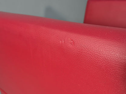 Vintage Red Vinyl Modern Design Lounge Chair Modus Brand Retro Style EB9409 MNOR - UKDK FURNITURE
