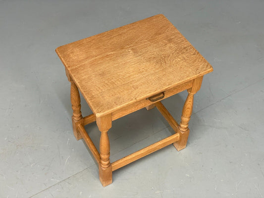 Vintage Danish Oak Bedside Table With Drawer Traditional Style EB9365 MWOO - UKDK FURNITURE