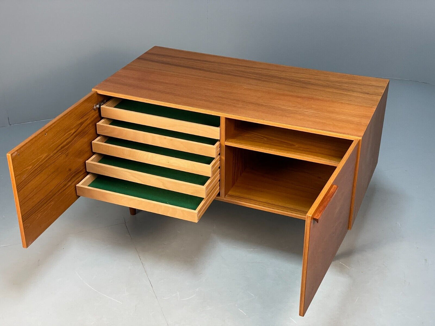 Midcentury Danish Teak Cabinet By Ib Kofod Larsen Vintage Storage EB8659 MWOO - UKDK FURNITURE