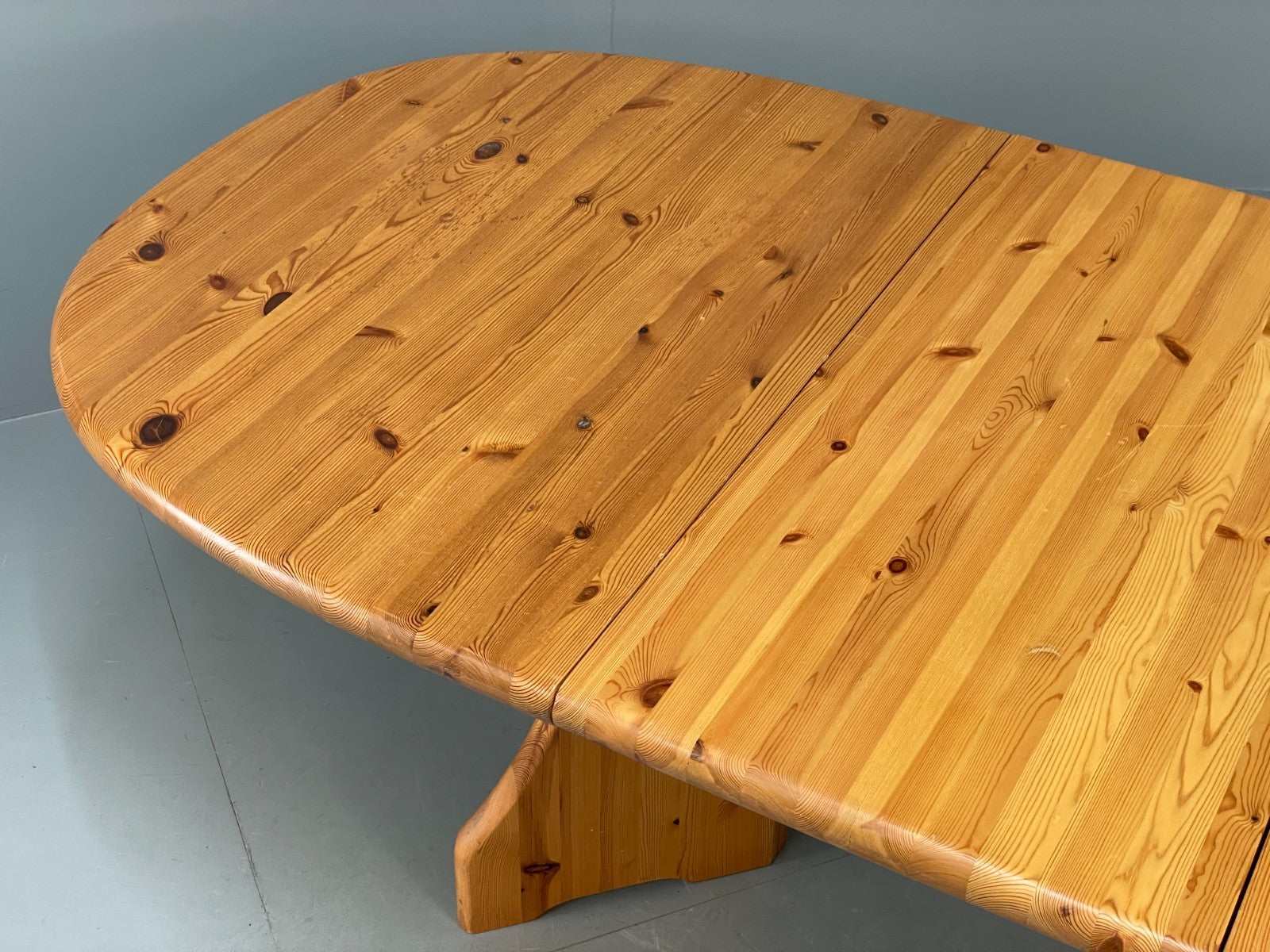 Chunky Pine Dining Table Extending Vintage Danish Retro 1990s EB10858 MWOO5