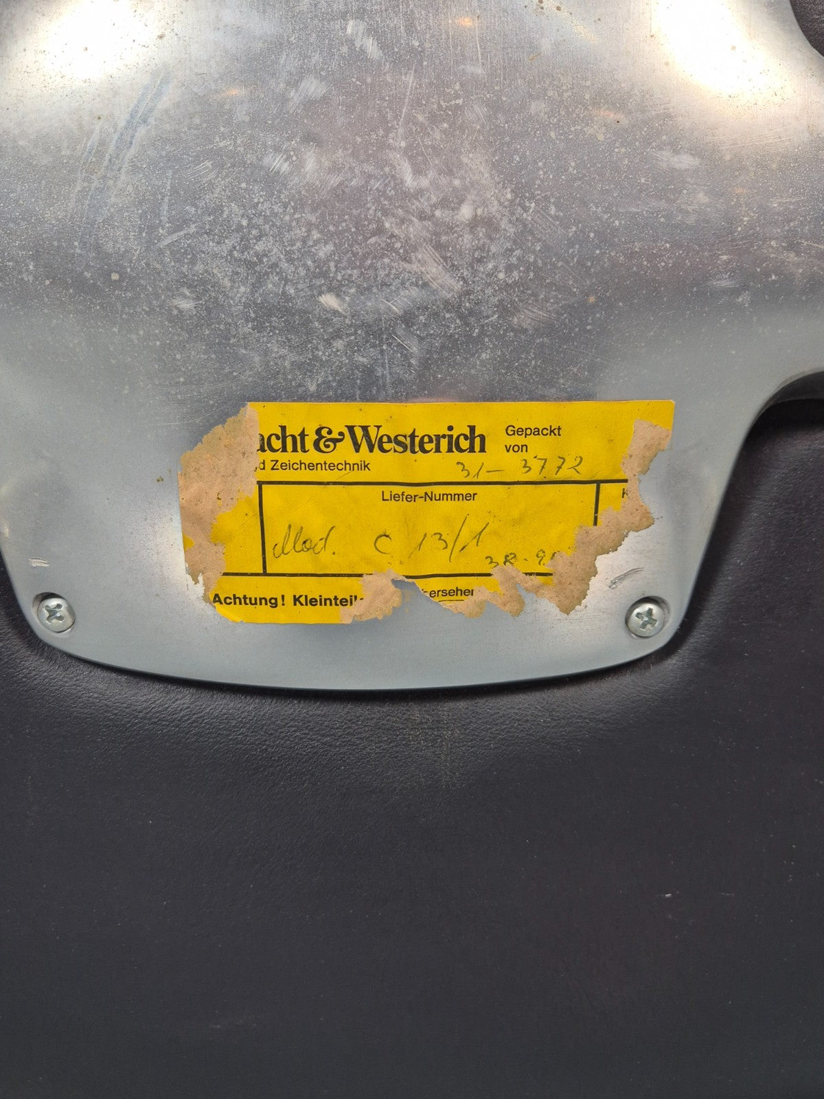 Roder Sohne Leather and Aluminium Boardroom Chair 1960s Retro MCM EB10644 MNOR13