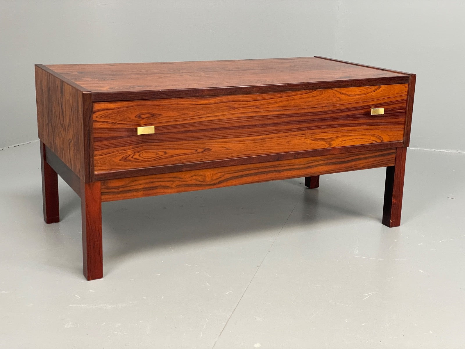 Vintage Chest Of Drawers Low Console 1960s Danish Mid Century EB11199 MWOO0