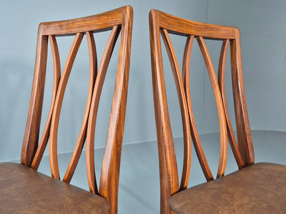 2 Vintage G plan Dining Chairs X Back 1970s Retro MCM Teak Frame EB11778 MDIN12