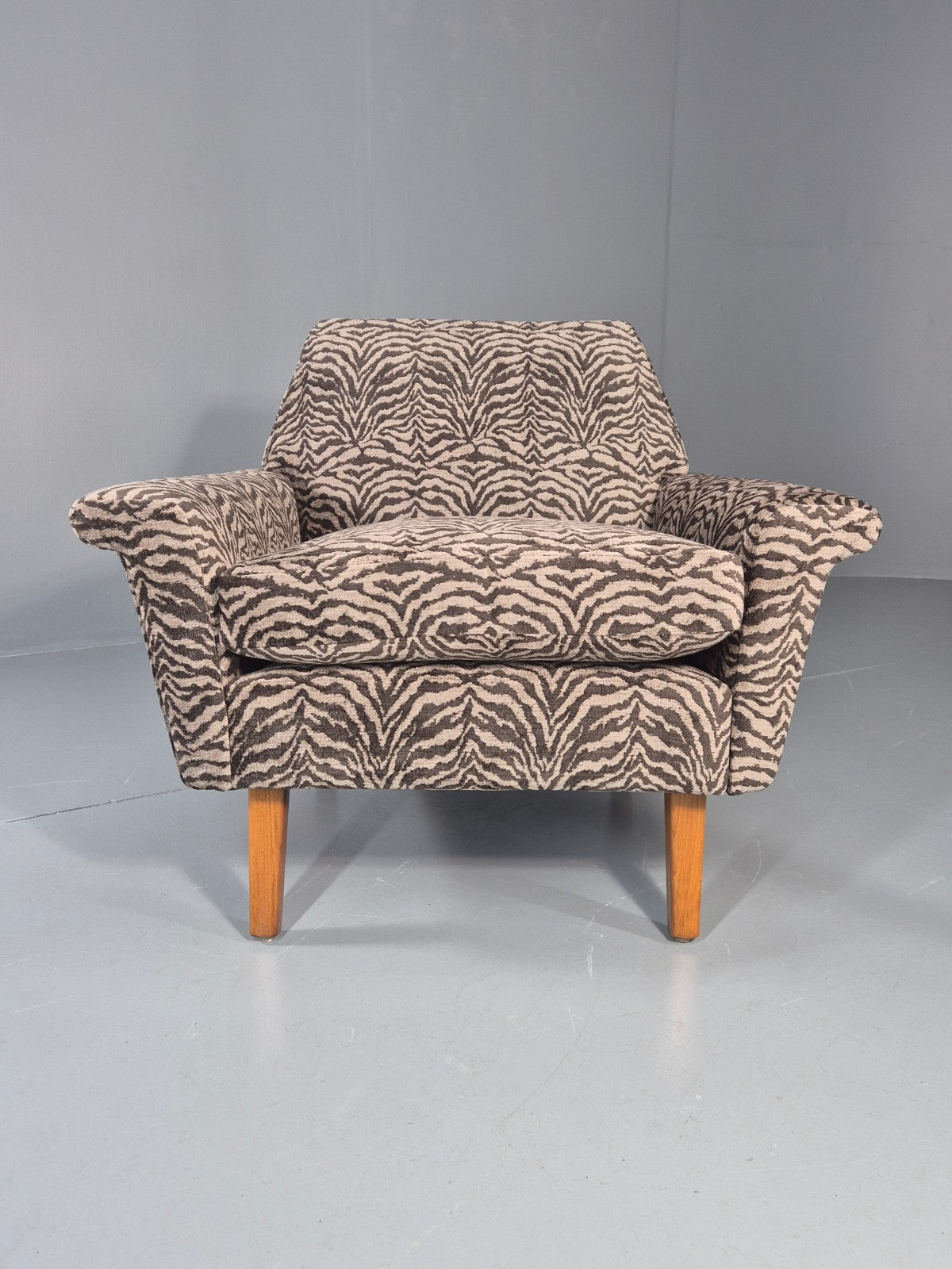 Mid Century Lounge Chair 1960s Danish Vintage with New Upholstery EB11534 MNOR2