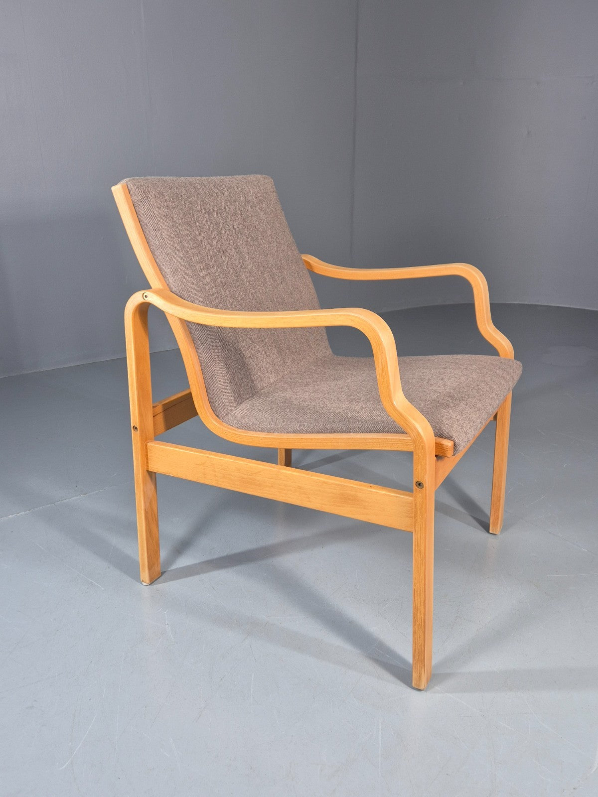 Vintage Bentwood Armchair Danish 1970 Retro Farstrup New Upholstery EB11213 MBEN4