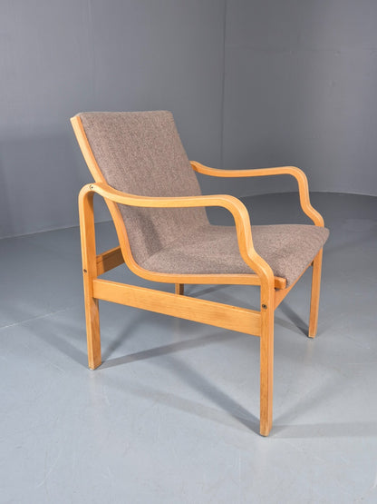 Vintage Bentwood Armchair Danish 1970 Retro Farstrup New Upholstery EB11213 MBEN4