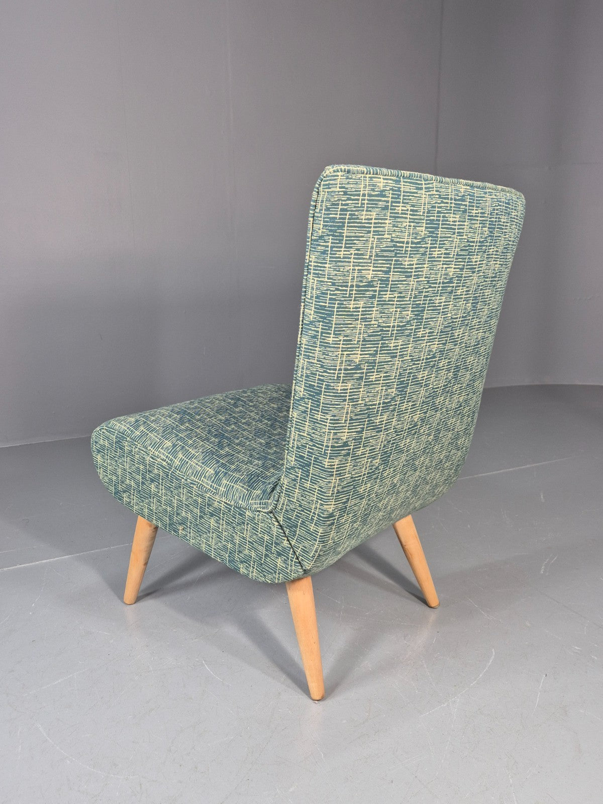 Vintage Swedish Retro Chair Newly Upholstered Hobby Chair Drawer EB11084 MNOR13