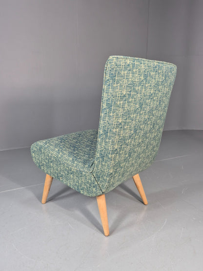 Vintage Swedish Retro Chair Newly Upholstered Hobby Chair Drawer EB11084 MNOR13