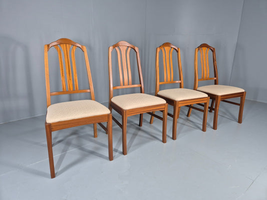 4 Vintage Teak Dining Chairs Mid Century Retro Nathan  EB11886 MDIN0