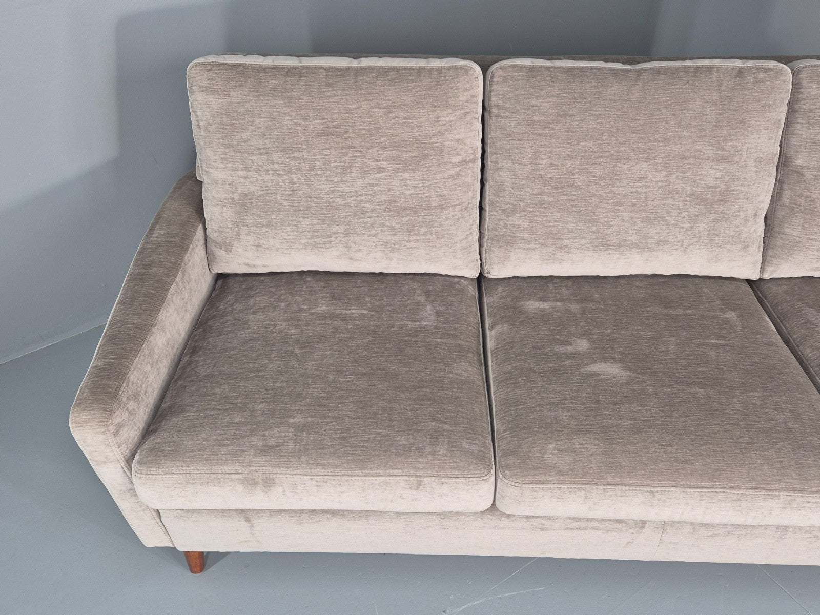 Vintage Danish 3 Seat Settee Mid Century 1960s New Upholstery EB11820 M3SS7