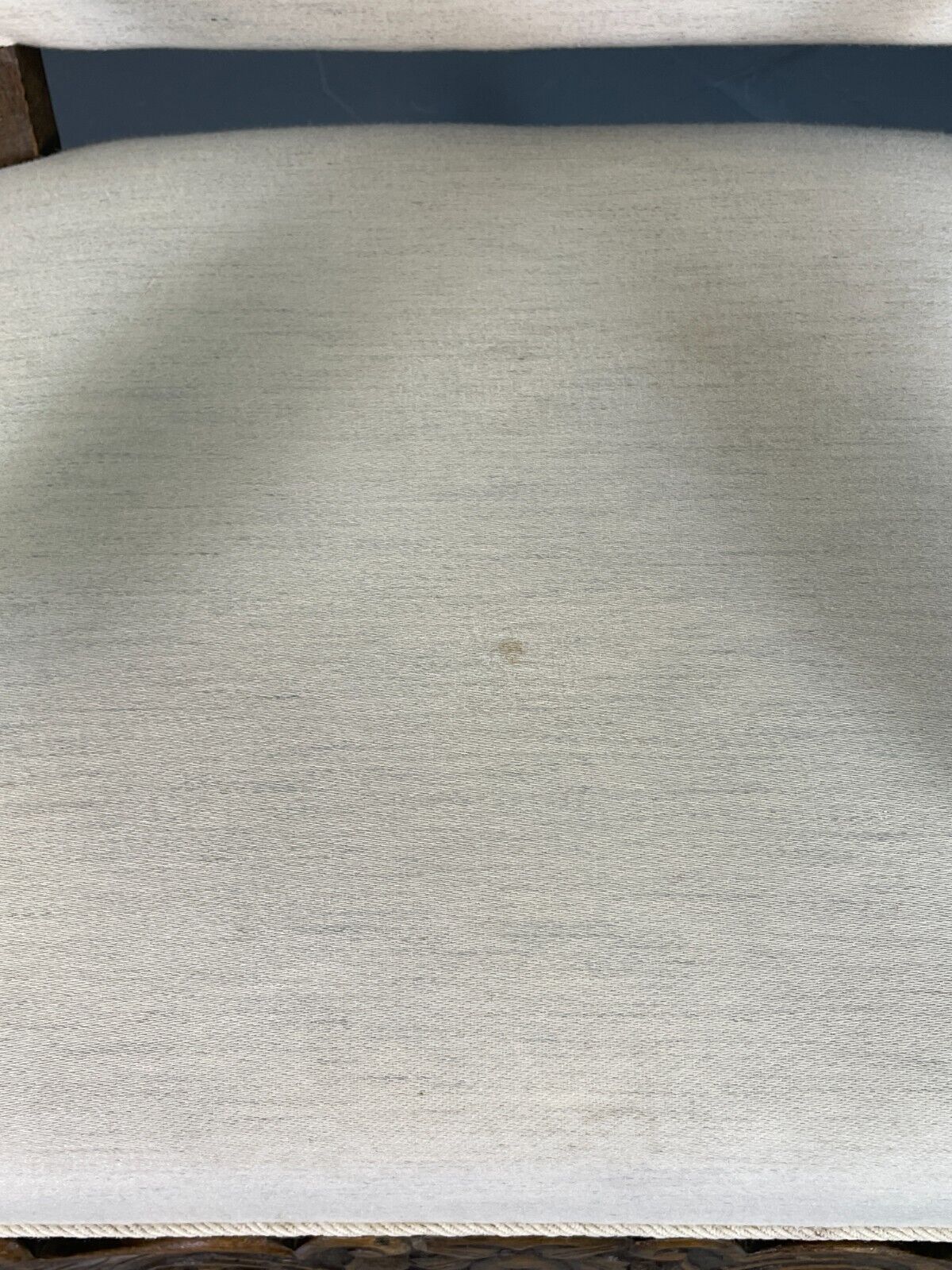 Vintage Danish Lounge Chair Cream Cotton Oak Frame Antique Style EB6917 VNOR - UKDK FURNITURE