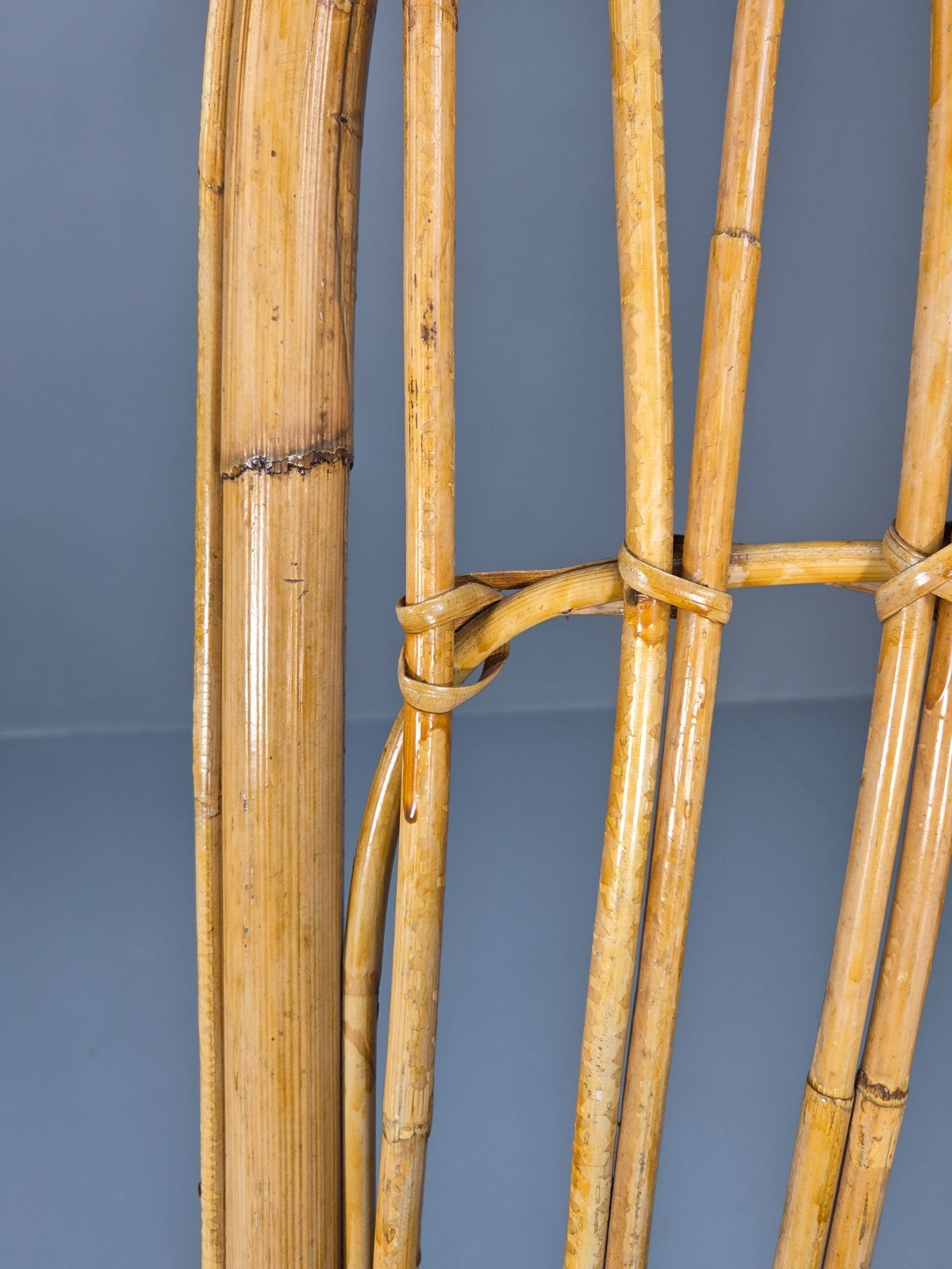 Vintage Franco Albini Style Cane Rattan Rocking Chair 1970s Retro EB9702 VBER - UKDK FURNITURE
