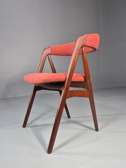 Vintage Thomas Harlev Chair New Upholstery 1960s Danish Teak EB11260 MDIN1