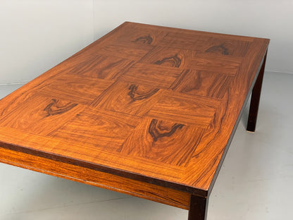 Vintage Rectangular Coffee Table By Heggen Norway Checkerboard EB7155 MWOO16