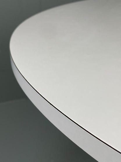 Vintage Round Formica Table White Tulip Base 1960s Retro Kitchen EB11543 MWOO9