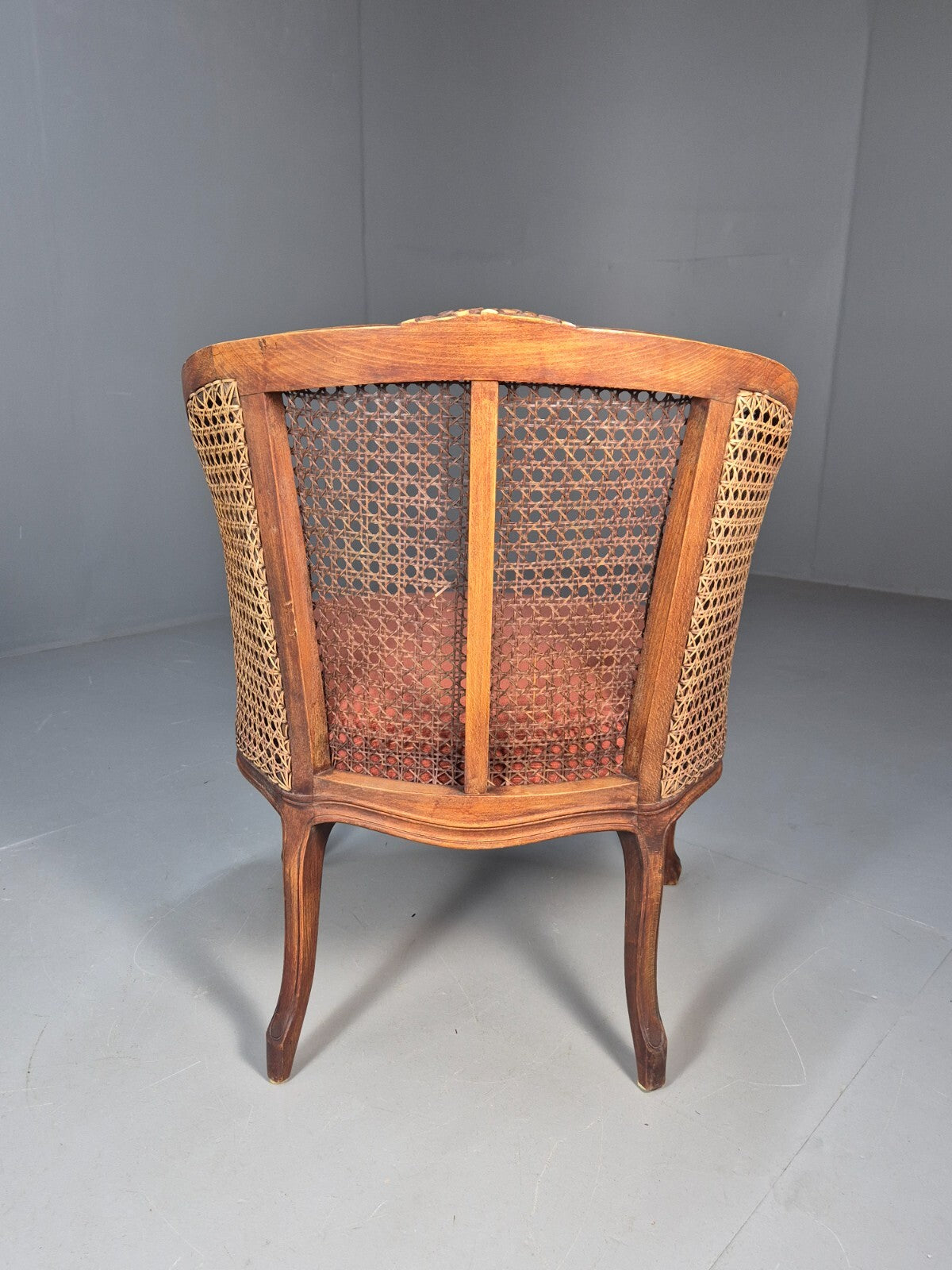 Vintage Danish Rococo Style Bergere Tub Chair 1950s Retro EB9611 VBER - UKDK FURNITURE