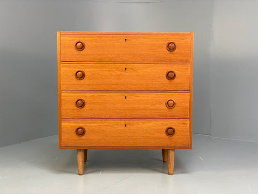 Mid Century Teak Chest Of Drawers By Erik Franssons Retro Scandi EB9824 MWOO - UKDK FURNITURE