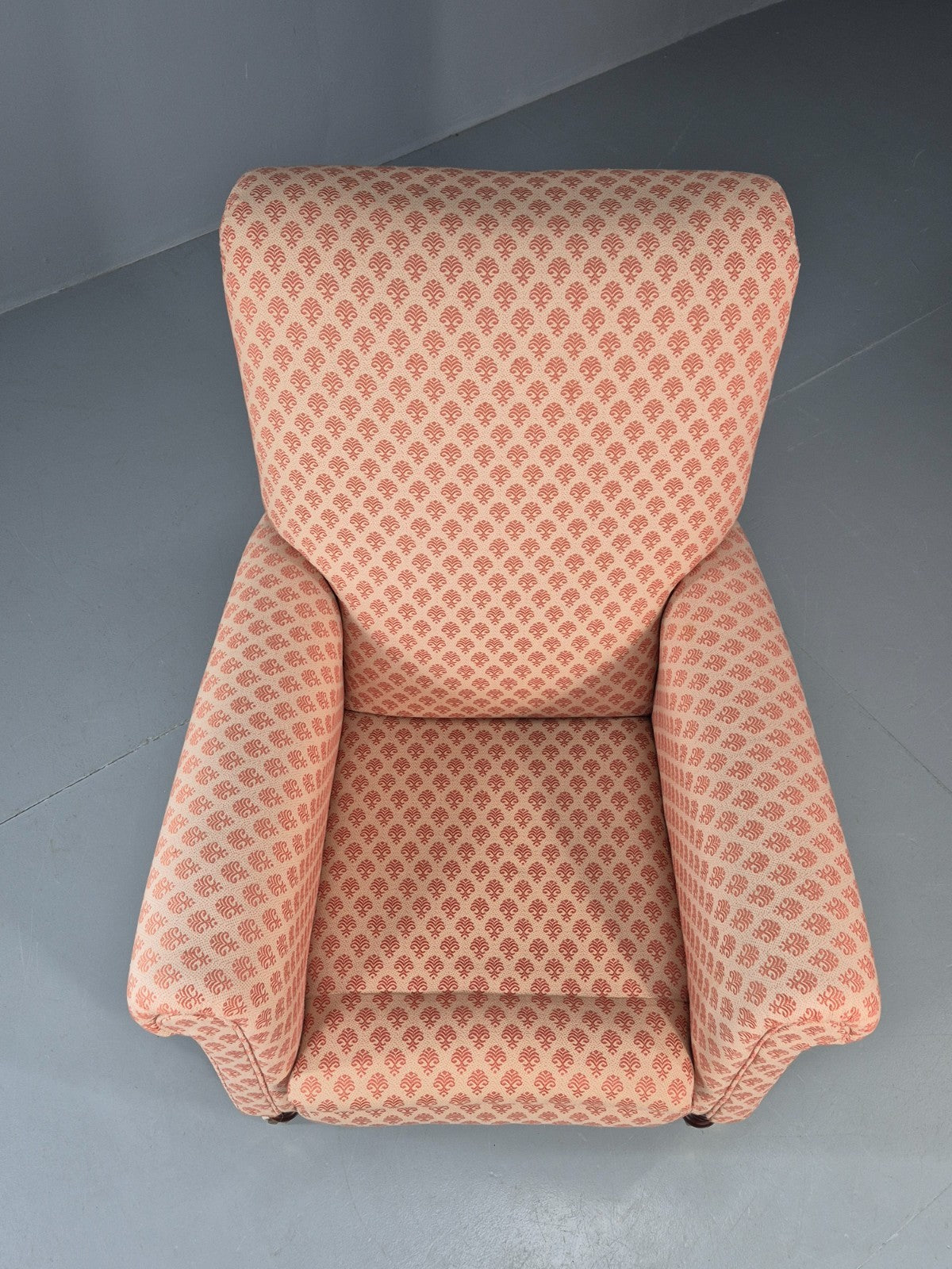 Antique Lounge Chair Edwardian Howard and Sons Style Rolled Back EB11218 VCLO5