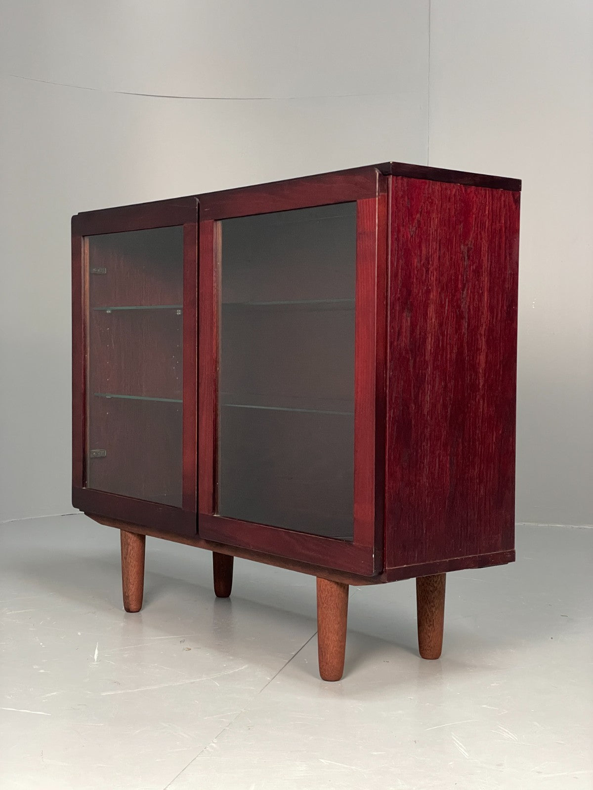 Vintage Oak Glazed Bookcase By Beaver & Tapley Dark Stained EB11499 MWOO10