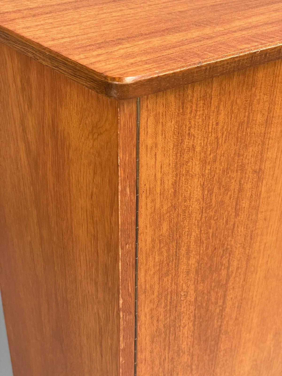 Vintage 1960s Glazed Bookcase Cabinet Teak Shelving Cupboard EB11808 MWOO13