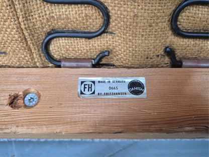 Fritz Hansen Three Seater Sofa by Arne Vodder New Upholstery MCM EB10970 M3SS8