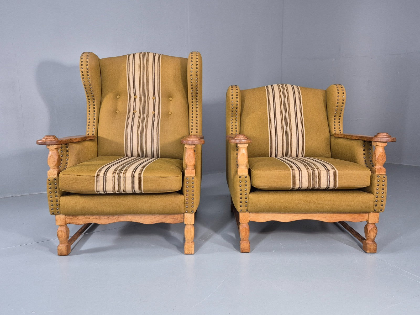 Kjaernulf Style high and Low Back Lounge Chairs 1970s Denmark Retro EB11310 MNOR4